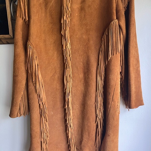 Vintage Hand made, genuine leather, Concho buttons, fringe, amazing jacket - Picture 4 of 5